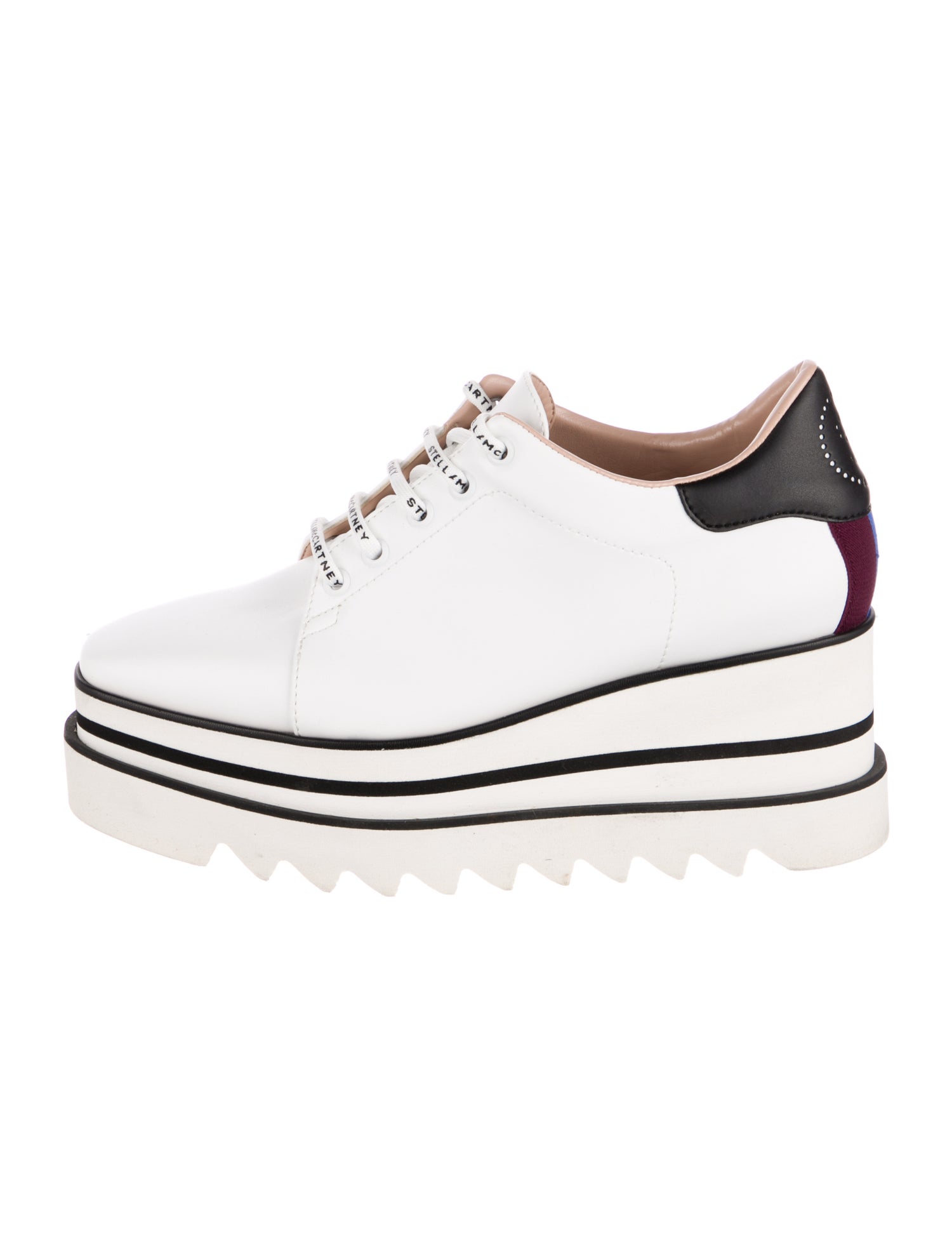 Stella McCartney Vegan Leather Wedge Sneakers