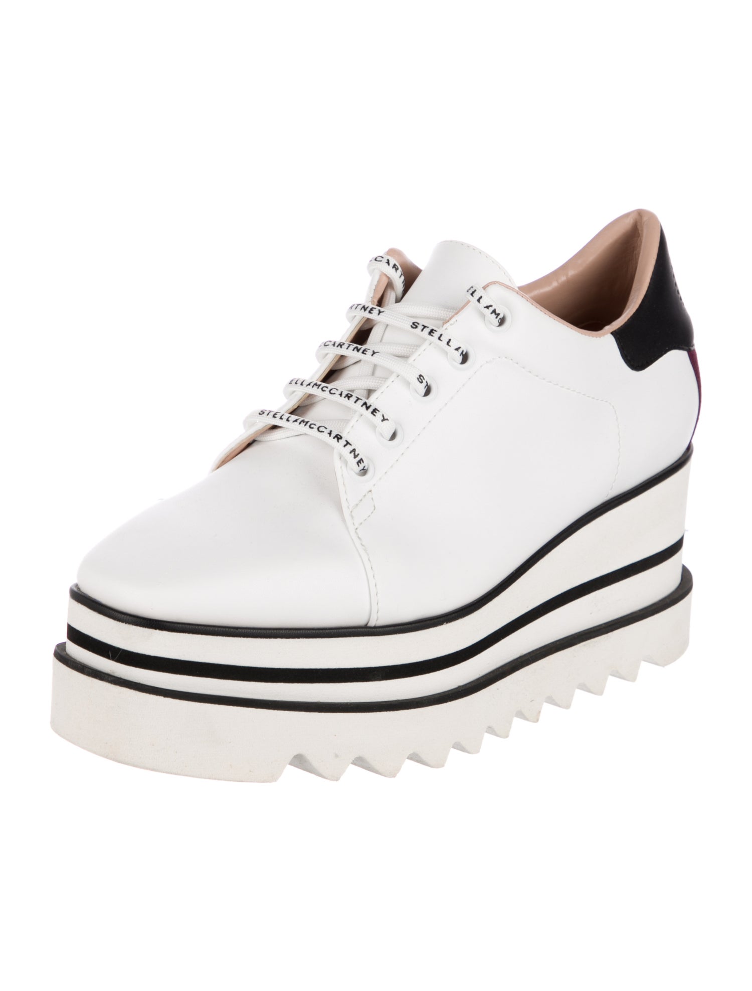 Stella McCartney Vegan Leather Wedge Sneakers