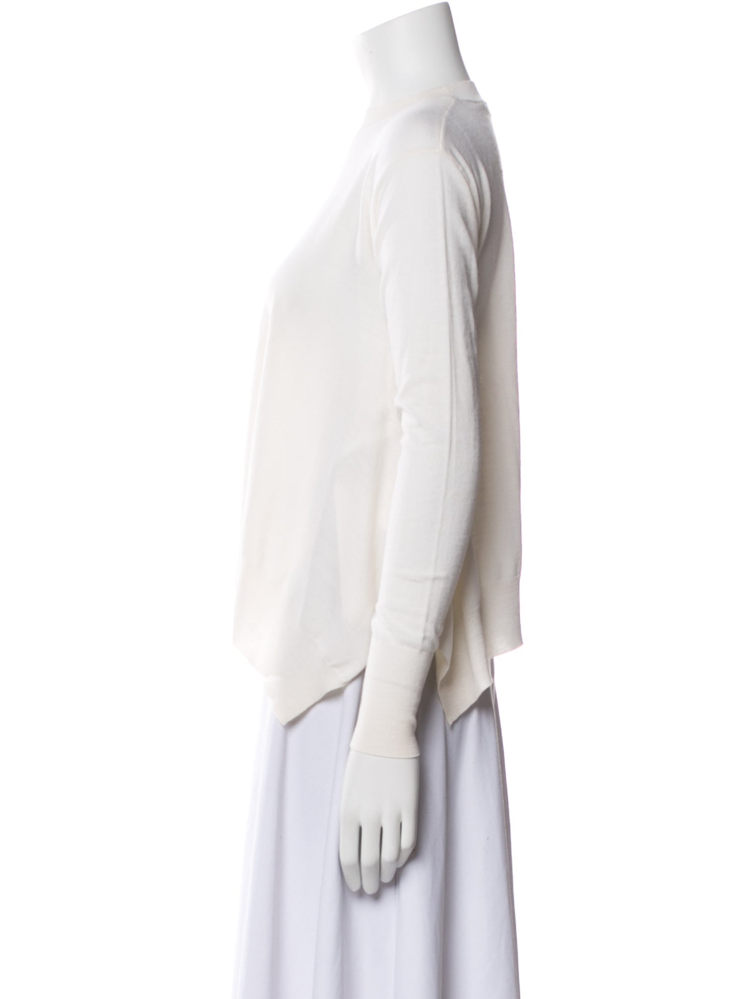 Stella McCartney Virgin Wool Bateau Neckline Crop Top