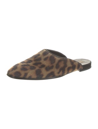 Stella McCartney Ponyhair Animal Print Mules