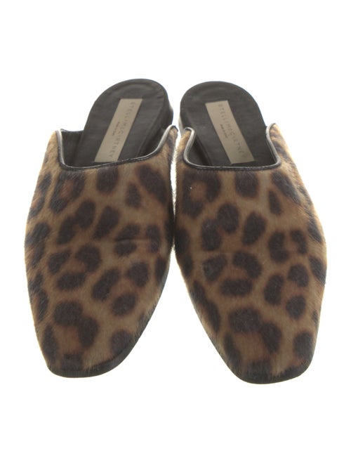 Stella McCartney Ponyhair Animal Print Mules