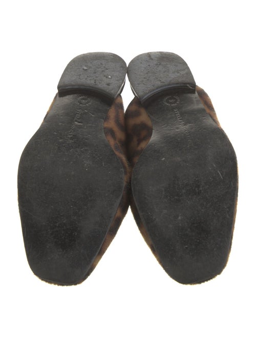 Stella McCartney Ponyhair Animal Print Mules