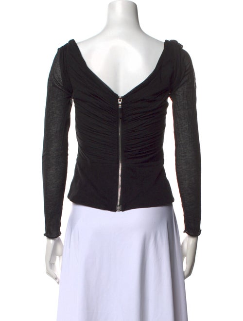 Stella McCartney Scoop Neck Long Sleeve Top