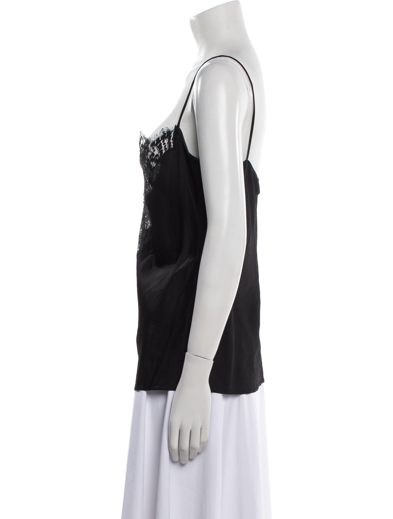 Stella McCartney Lace Pattern Square Neckline Top