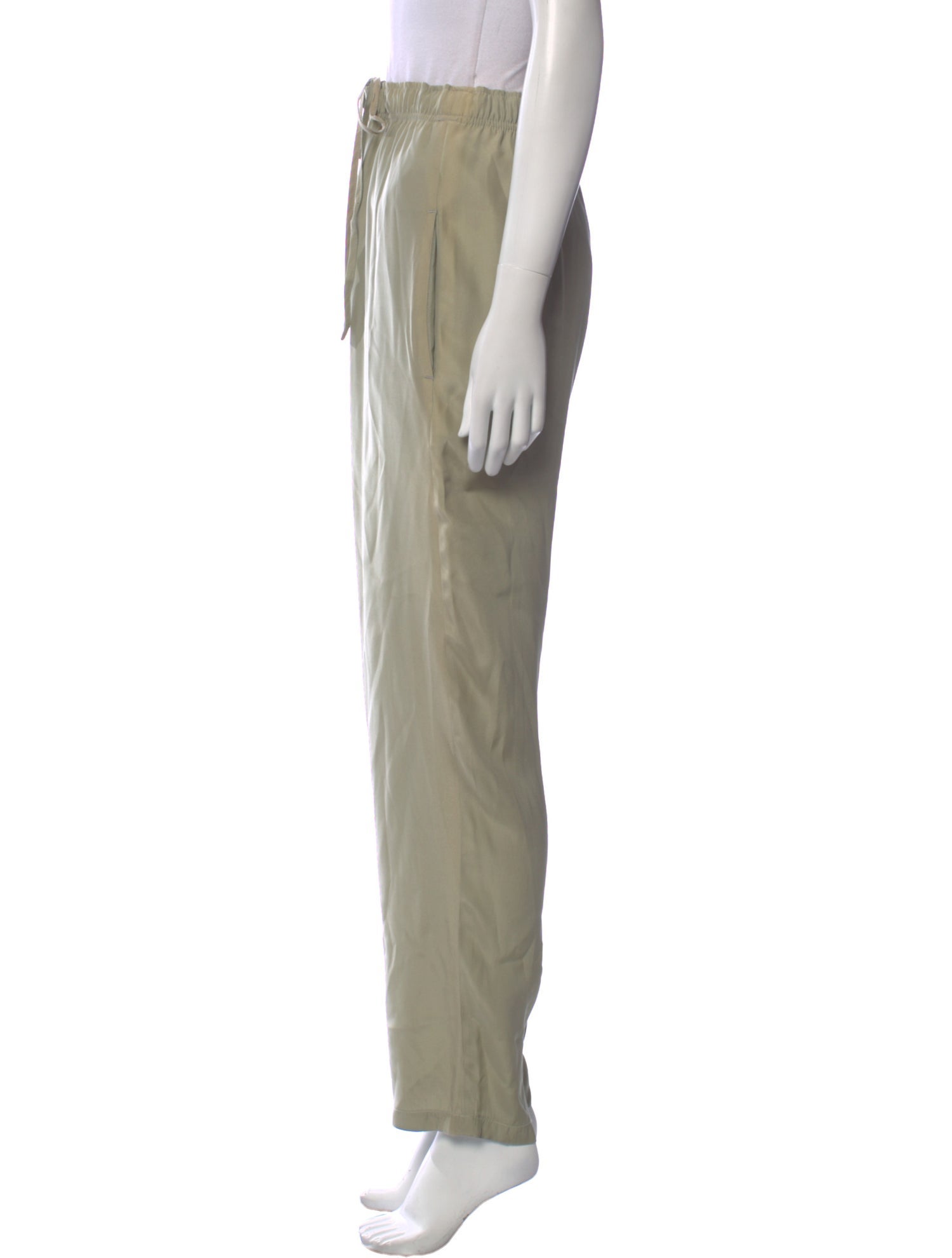 Stella McCartney Silk Straight Leg Pants