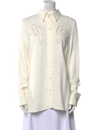 Stella McCartney Long Sleeve Button-Up Top