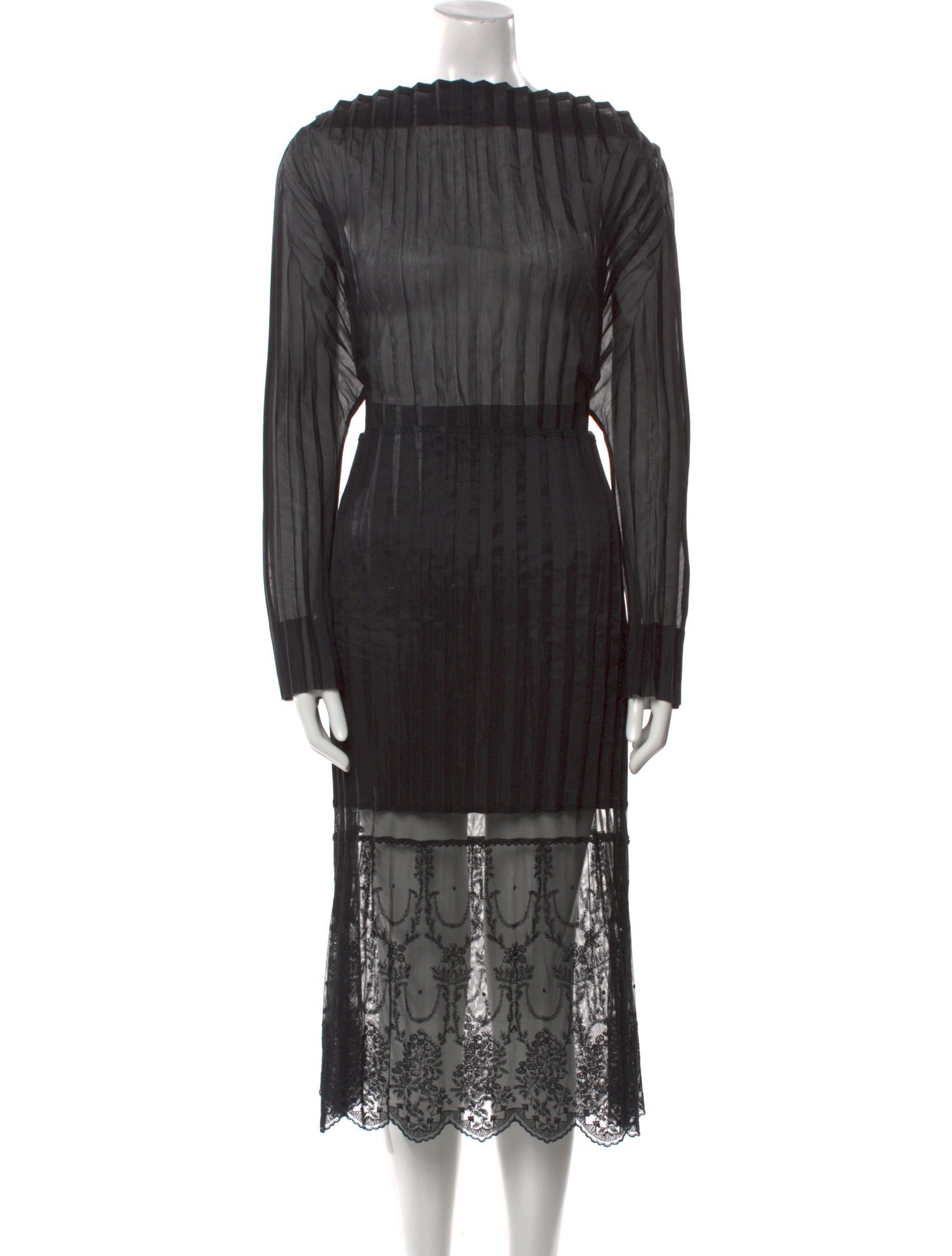 Stella McCartney Mock Neck Midi Length Dress