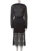 Stella McCartney Mock Neck Midi Length Dress