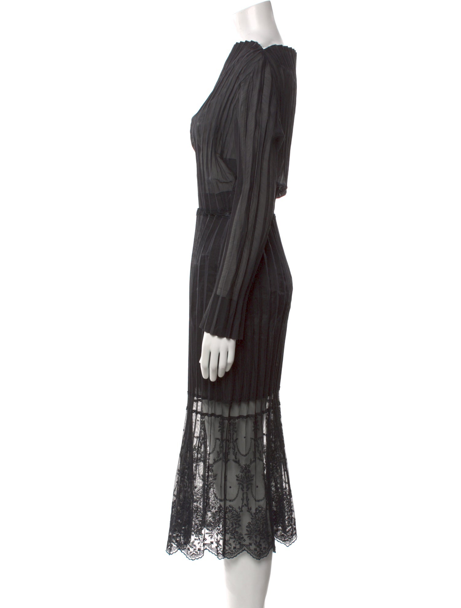 Stella McCartney Mock Neck Midi Length Dress