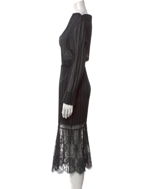 Stella McCartney Mock Neck Midi Length Dress