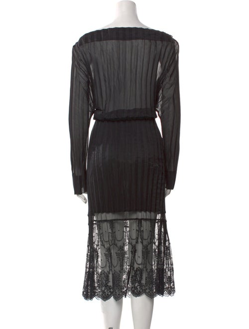 Stella McCartney Mock Neck Midi Length Dress