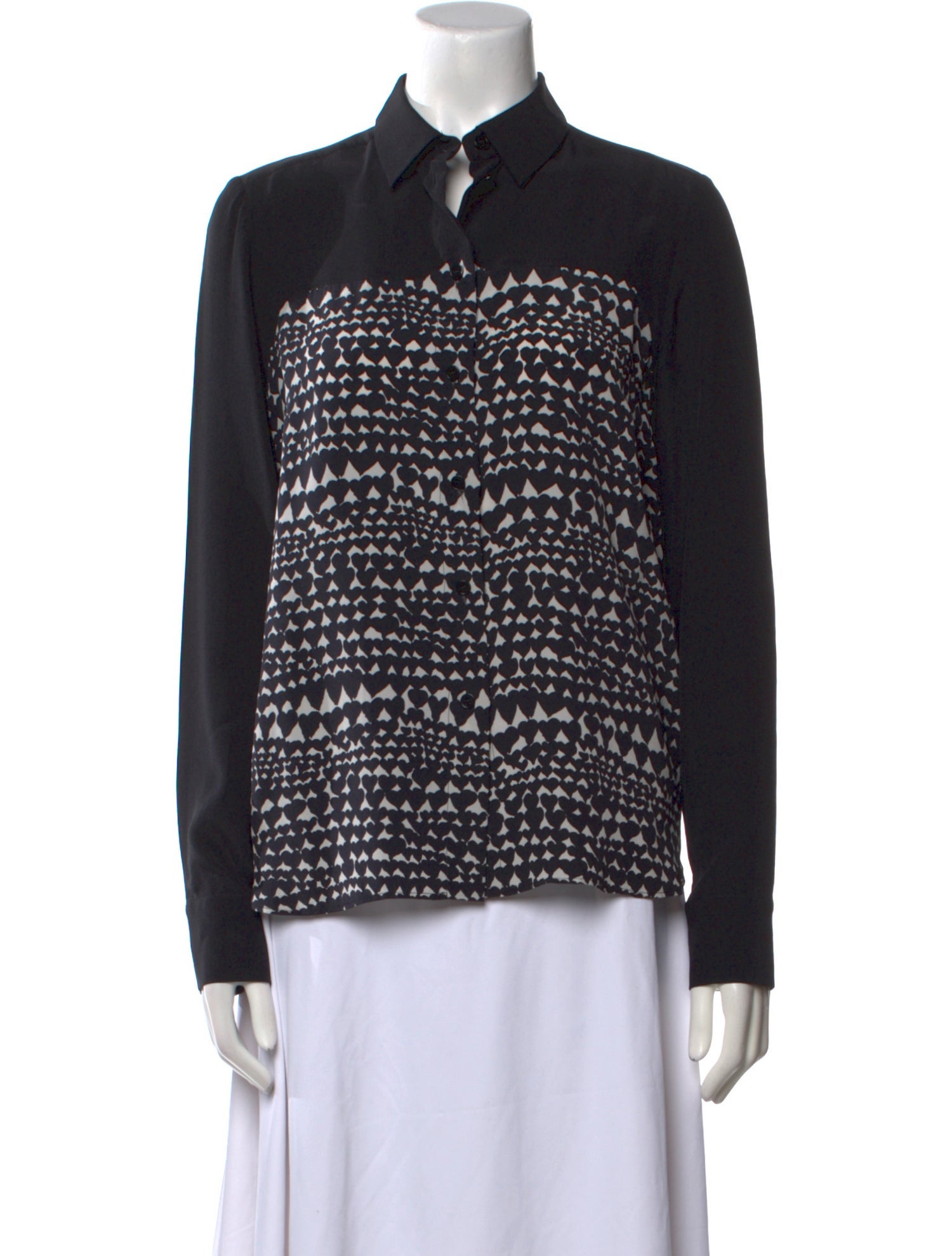 Stella McCartney Silk Printed Button-Up Top