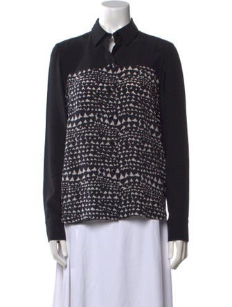 Stella McCartney Silk Printed Button-Up Top