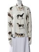 Stella McCartney Silk Printed Button-Up Top