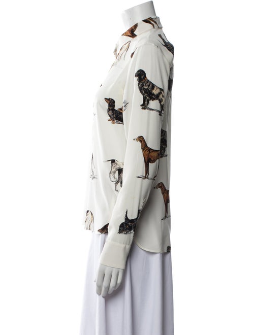 Stella McCartney Silk Printed Button-Up Top