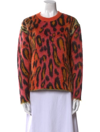 Stella McCartney Mohair Animal Print Sweater