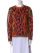 Stella McCartney Mohair Animal Print Sweater