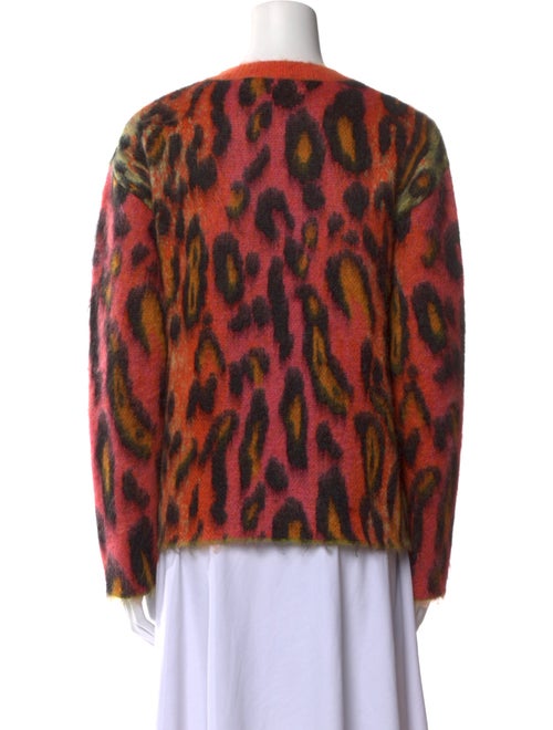 Stella McCartney Mohair Animal Print Sweater