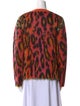 Stella McCartney Mohair Animal Print Sweater