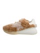 Stella McCartney Faux Fur Colorblock Pattern Sneakers