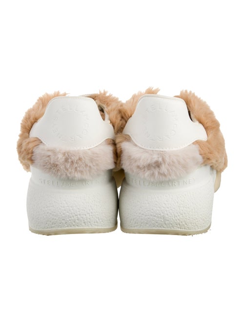 Stella McCartney Faux Fur Colorblock Pattern Sneakers
