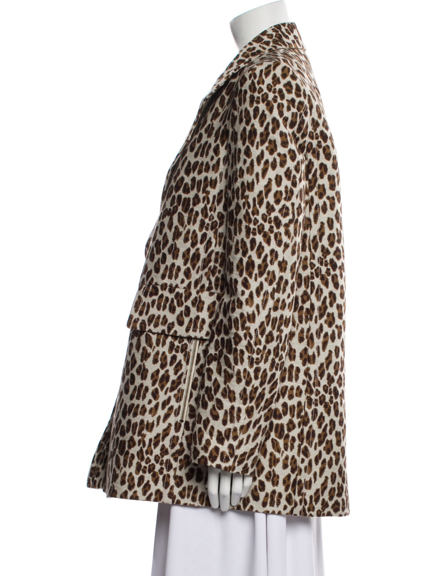 Stella McCartney Wool Animal Print Blazer