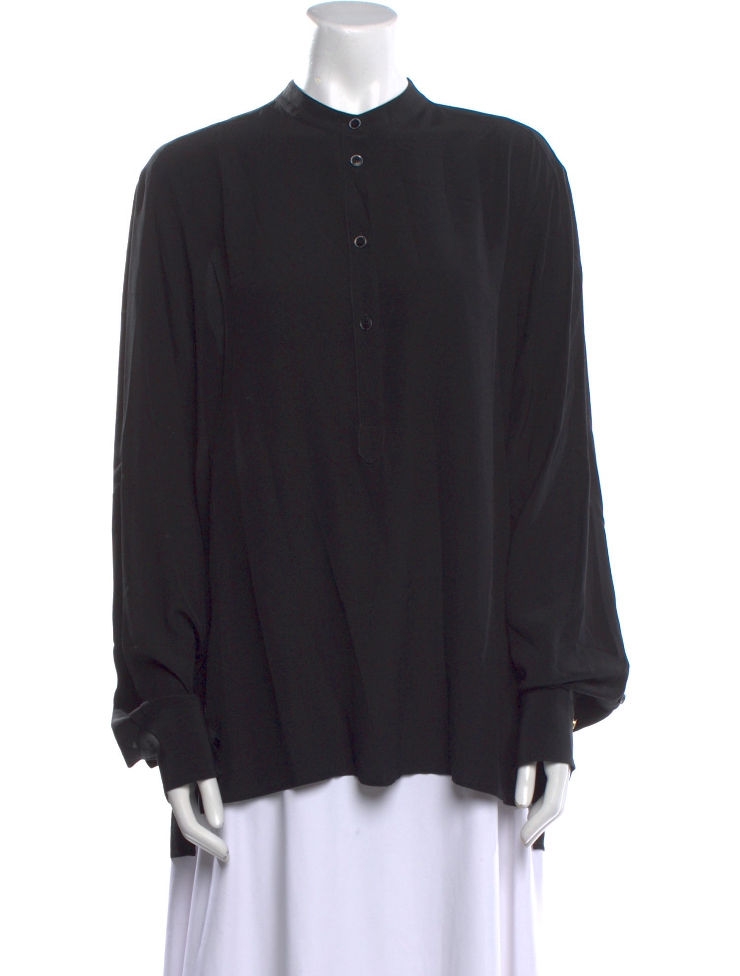 Stella McCartney Silk Mock Neck Blouse
