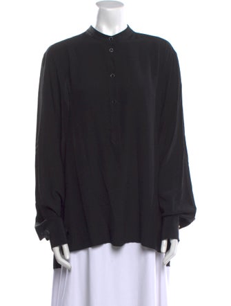 Stella McCartney Silk Mock Neck Blouse