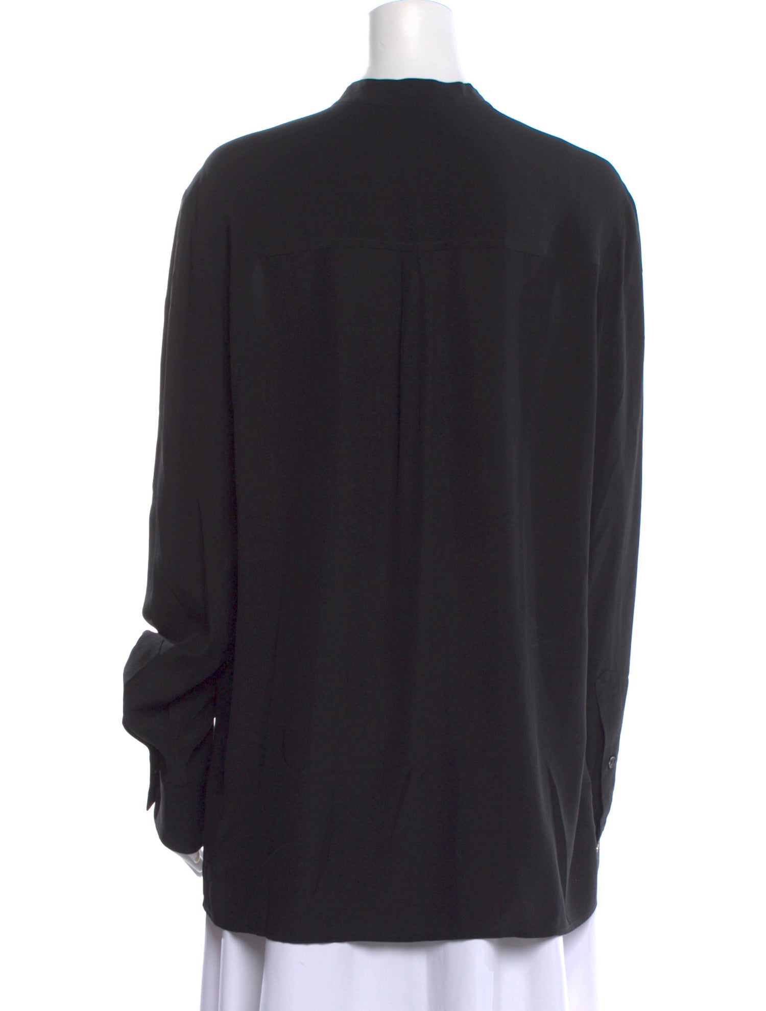 Stella McCartney Silk Mock Neck Blouse