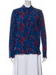 Stella McCartney Silk Printed Button-Up Top
