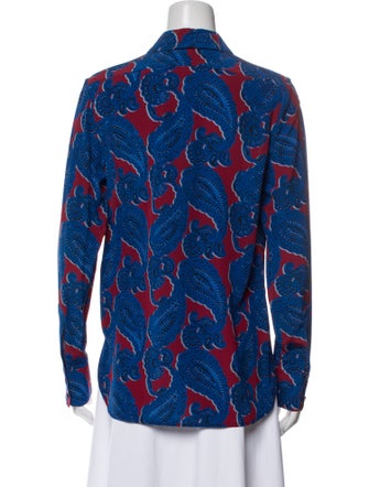 Stella McCartney Silk Printed Button-Up Top