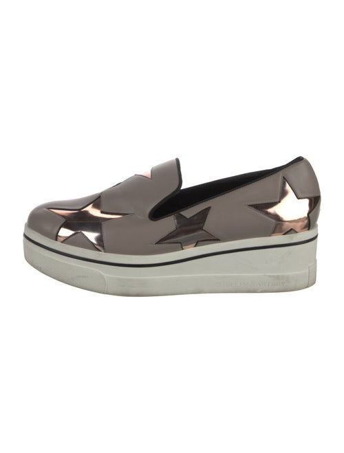 Stella McCartney Leather Wedge Sneakers