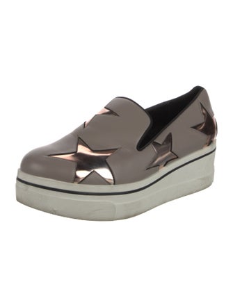 Stella McCartney Leather Wedge Sneakers