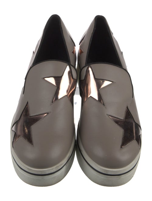 Stella McCartney Leather Wedge Sneakers