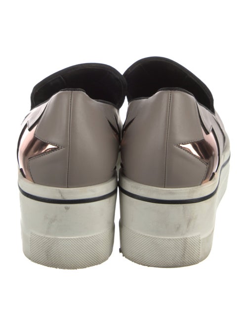 Stella McCartney Leather Wedge Sneakers
