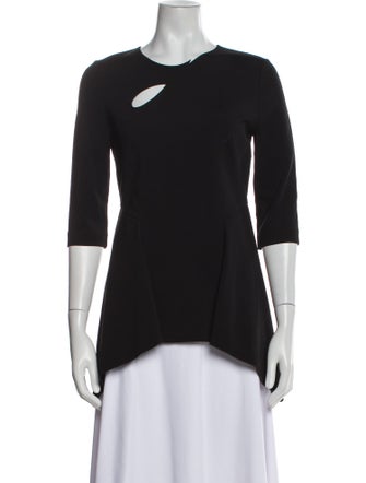 Stella McCartney Crew Neck Three-Quarter Sleeve T-Shirt