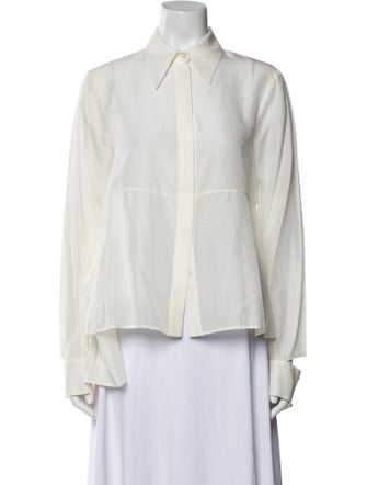 Stella McCartney Long Sleeve Button-Up Top