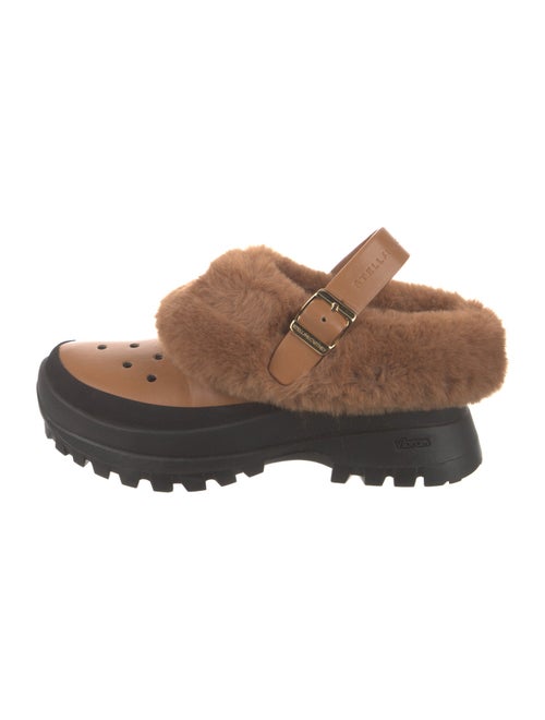 Stella McCartney Vegetarian Leather Lasercut Accents Lace-Up Boots