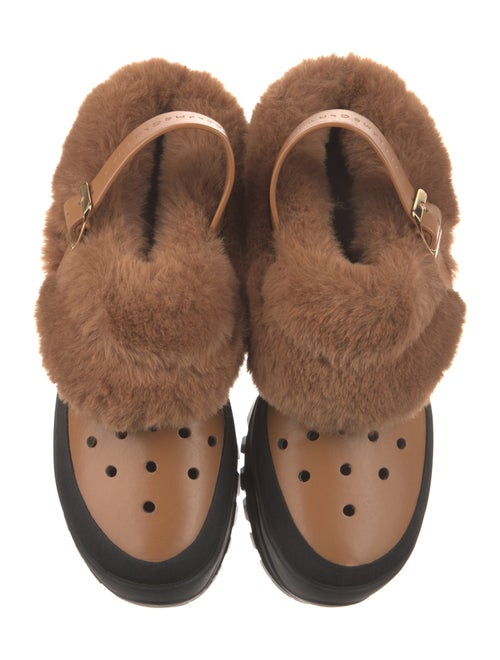 Stella McCartney Vegetarian Leather Lasercut Accents Lace-Up Boots