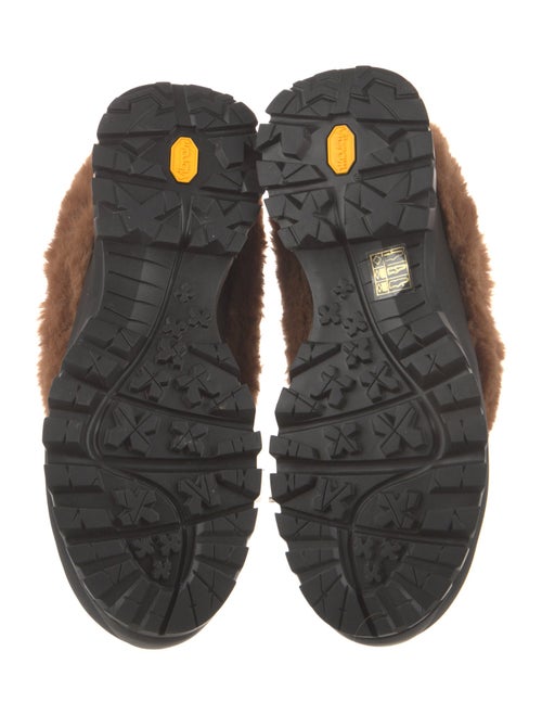 Stella McCartney Vegetarian Leather Lasercut Accents Lace-Up Boots