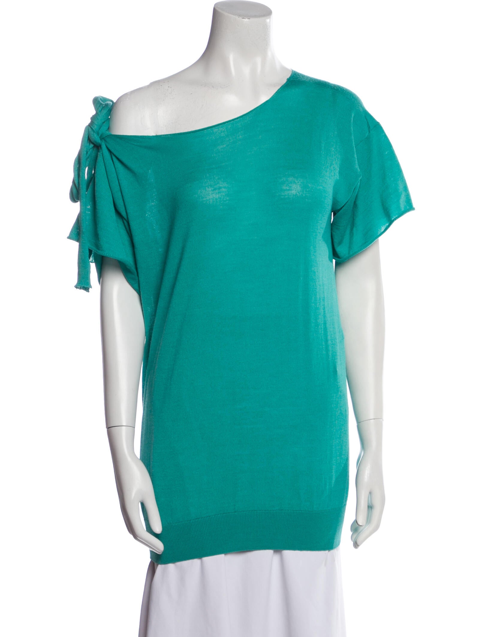 Stella McCartney Silk One-Shoulder T-Shirt