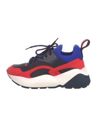 Stella McCartney Neoprene Colorblock Pattern Chunky Sneakers