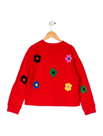 Stella McCartney Girls Long Sleeve Floral Cotton Sweatshirt