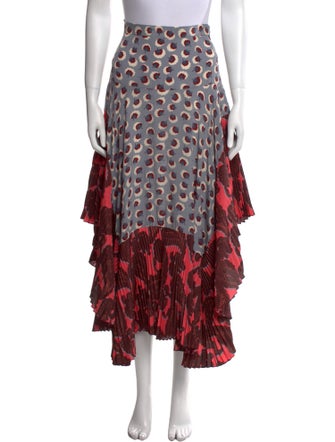 Stella McCartney Silk Midi Length Skirt