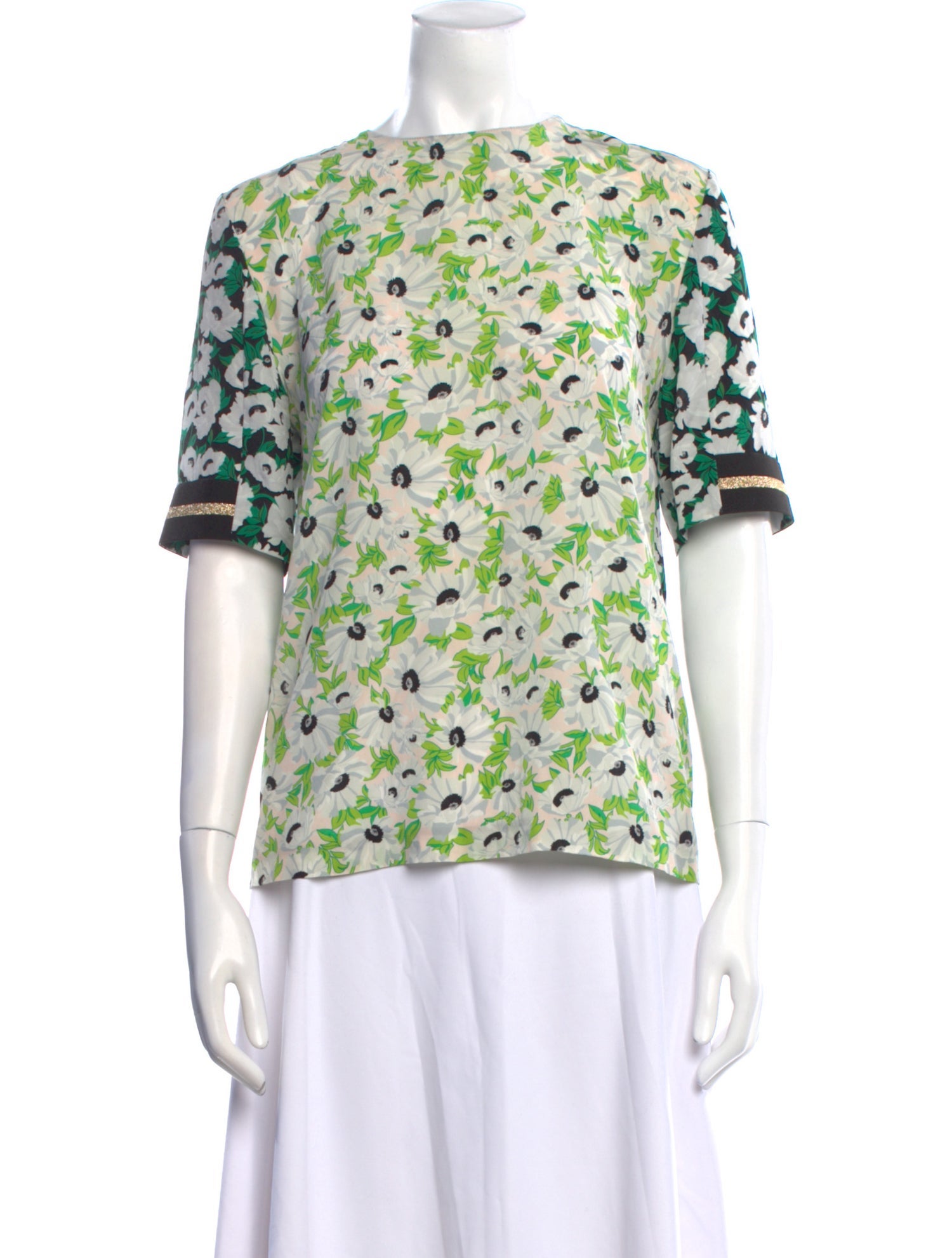 Stella McCartney Silk Floral Print Blouse