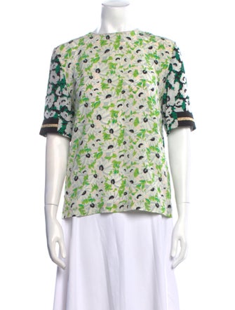 Stella McCartney Silk Floral Print Blouse