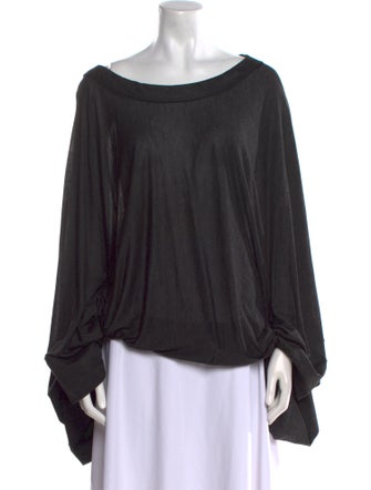 Stella McCartney Scoop Neck Long Sleeve Blouse