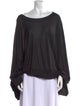 Stella McCartney Scoop Neck Long Sleeve Blouse