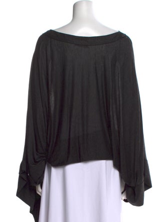 Stella McCartney Scoop Neck Long Sleeve Blouse