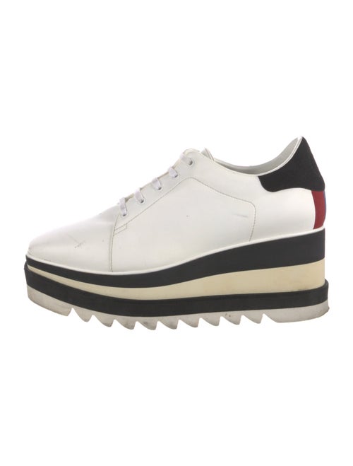 Stella McCartney Vegetarian Leather Wedge Sneakers